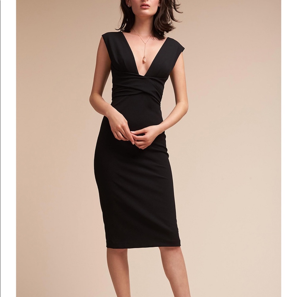 BHLDN Black Shift Dress